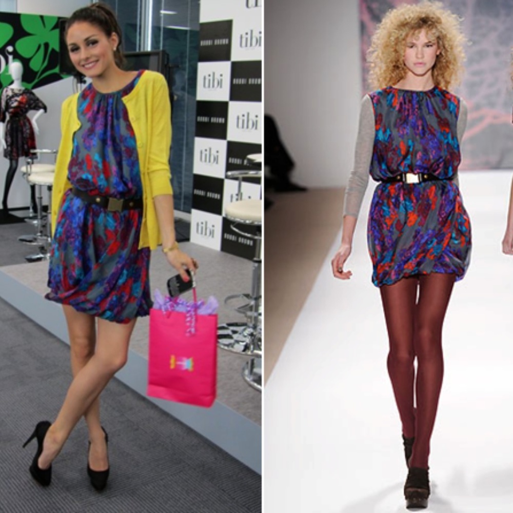 As seen on Olivia Palermo NWOT Tibi Silk Dress US0